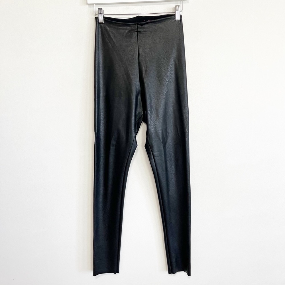 Commando Black Faux Leather Leggings - Picture 4 of 11